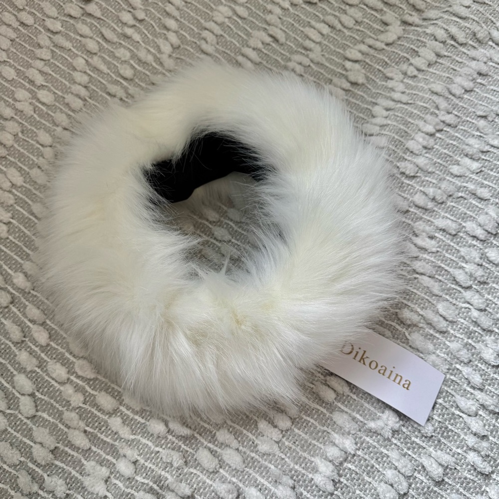 Bran new with tag - Dikoaina White Faux Fur headband